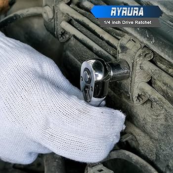 ◆rira◆ Amazon.com: Ryrura 1/4 Inch Drive Stubby Ratchet Mini